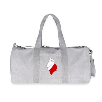 Flag of Malta - Recycled Canvas Sports Bag by Stanley/Stella - heather grey - Front