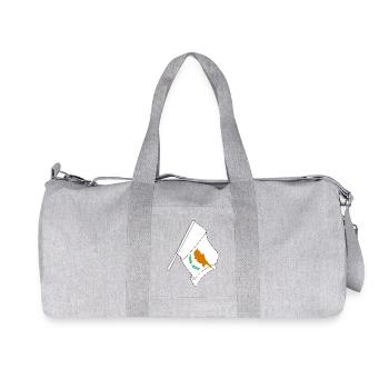 Drapeau Chypre - Sac de sport en toile recyclée Stanley/Stella - gris chiné - Devant