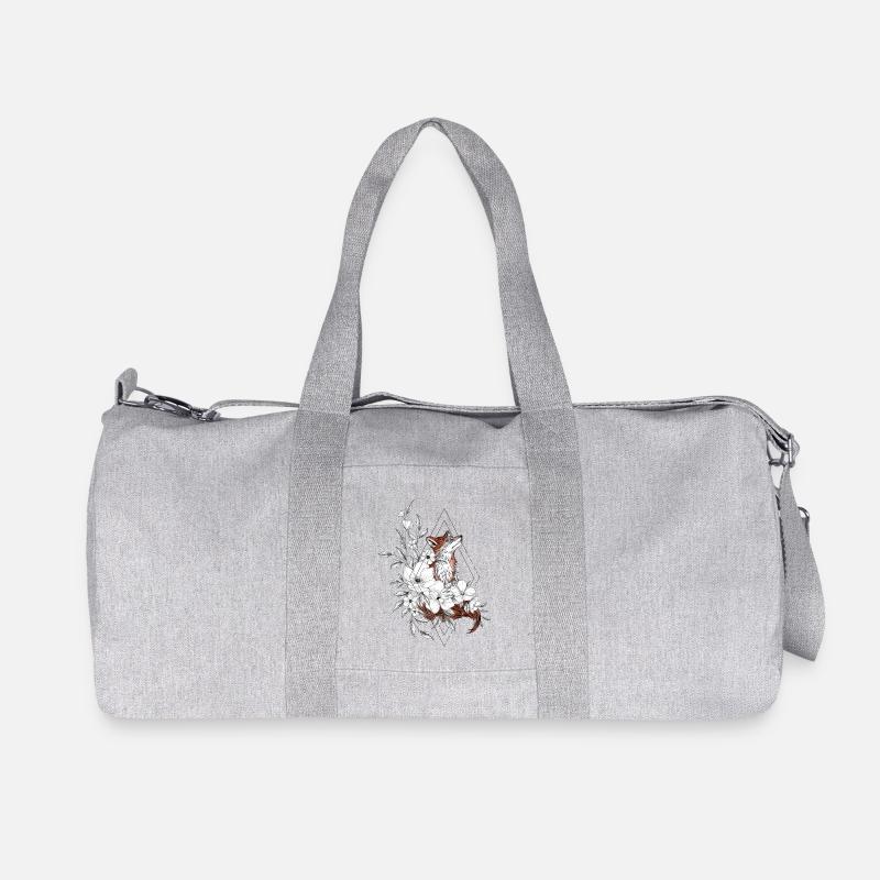 Floral Fox Ornamentale Geometrie - Recycelte Canvas-Sporttasche von Stanley/Stella - Grau meliert