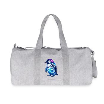 Pinguin - Recycelte Canvas-Sporttasche von Stanley/Stella - Grau meliert - Vorne