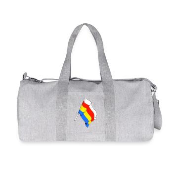 Drapeau : Podlaskie, Pologne - Sac de sport en toile recyclée Stanley/Stella - gris chiné - Devant