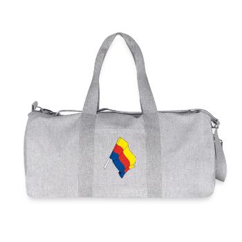 Drapeau de la province de Hollande du Nord - Sac de sport en toile recyclée Stanley/Stella - gris chiné - Devant