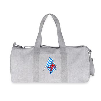 Flag Luxembourg Belgium - Recycled Canvas Sports Bag by Stanley/Stella - heather grey - Front