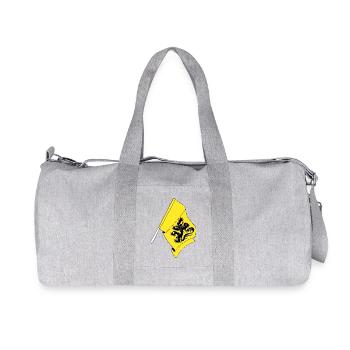 Flag Flanders Belgium - Recycled Canvas Sports Bag by Stanley/Stella - heather grey - Front