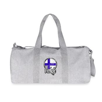 Suomi Perkele — Diable finlandais - Sac de sport en toile recyclée Stanley/Stella - gris chiné - Devant