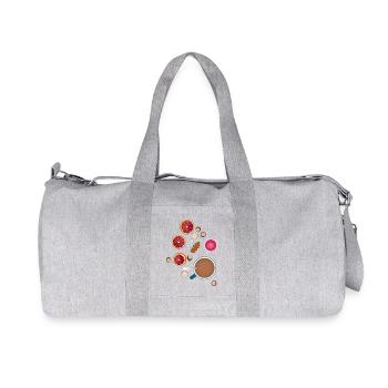 Hygge Fall Feelings Gift - Recycled Canvas Sports Bag by Stanley/Stella - heather grey - Front