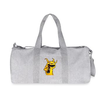 Drink Monster Yellow No. 2 - Recycled Canvas Sports Bag by Stanley/Stella - heather grey - Front