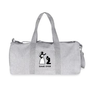 Wedding - Game over - Recycled Canvas Sports Bag by Stanley/Stella - heather grey - Front