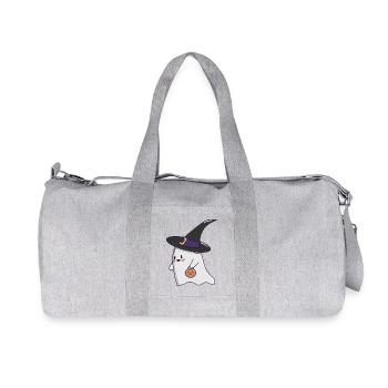 Sweet Ghost – Halloween Kawaii 🎃👻 - Recycled Canvas Sports Bag by Stanley/Stella - heather grey - Front