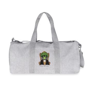 Protéines de prestige – Brocoli King en costume - Sac de sport en toile recyclée Stanley/Stella - gris chiné - Devant