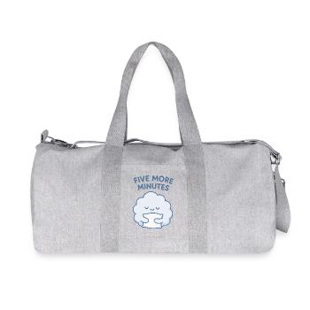 Fünf weitere Minuten Wolkenumarmung - Recycelte Canvas-Sporttasche von Stanley/Stella - Grau meliert - Vorne