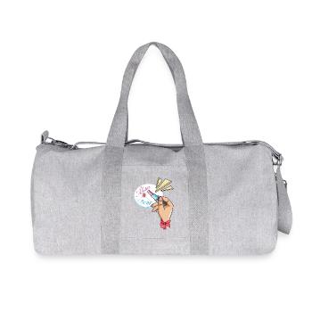 Abitur 2026  - Recycelte Canvas-Sporttasche von Stanley/Stella - Grau meliert - Vorne