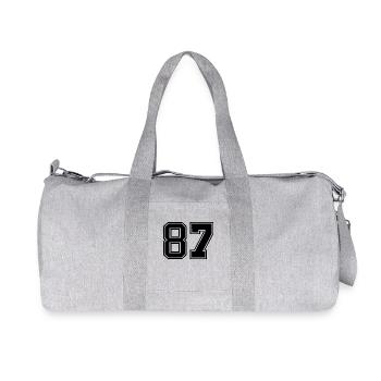 87 - Recycled Canvas Sports Bag by Stanley/Stella - heather grey - Front