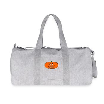 HALLOWEEN. PUMPKIN. HALLOWEEN PUMPKIN - Recycled Canvas Sports Bag by Stanley/Stella - heather grey - Front