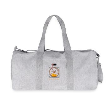 Gib dem Hamster Zucker! - Recycelte Canvas-Sporttasche von Stanley/Stella - Grau meliert - Vorne