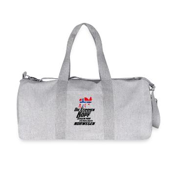 Stimme Norwegen 2 - Recycelte Canvas-Sporttasche von Stanley/Stella - Grau meliert - Vorne