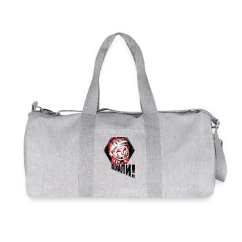 Gagarin - LET'S GO! - Recycelte Canvas-Sporttasche von Stanley/Stella - Grau meliert - Vorne