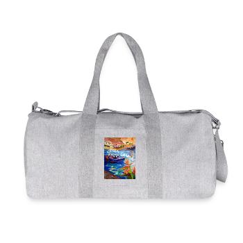 EG Urlaub I Cran Canaria I Aquarell - Recycelte Canvas-Sporttasche von Stanley/Stella - Grau meliert - Vorne