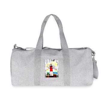 CE Vacances I Phare I Büsum I Mer du Nord - Sac de sport en toile recyclée Stanley/Stella - gris chiné - Devant