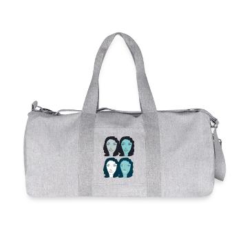 dame art pop - Sac de sport en toile recyclée Stanley/Stella - gris chiné - Devant