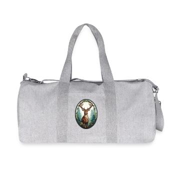 Hirsch - Recycelte Canvas-Sporttasche von Stanley/Stella - Grau meliert - Vorne