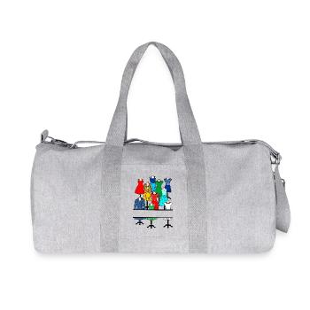 Vêtements pour femmes et filles sur mannequin - Sac de sport en toile recyclée Stanley/Stella - gris chiné - Devant
