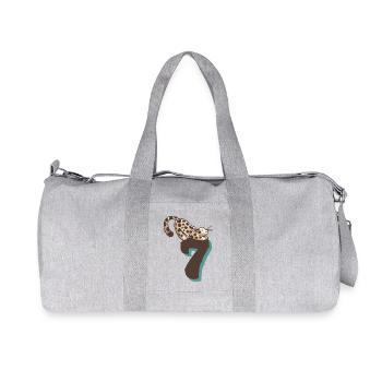 Cat Number 7 - Recycled Canvas Sports Bag by Stanley/Stella - heather grey - Front