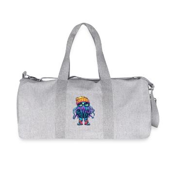 Bande dessinée d’hiver méduse - Sac de sport en toile recyclée Stanley/Stella - gris chiné - Devant