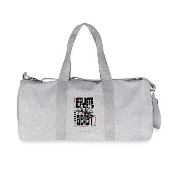 Gym Beast Cerberus Design - Kraftsportler Athleten - Recycelte Canvas-Sporttasche von Stanley/Stella - Grau meliert - Vorne