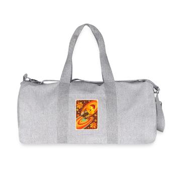 Sonde spatiale psychédélique dans un univers rétro - Sac de sport en toile recyclée Stanley/Stella - gris chiné - Devant