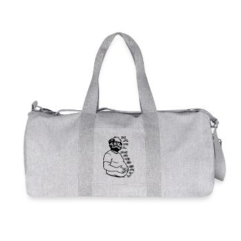 Karl Marx Fun Design Karl Mags Satt - Sac de sport en toile recyclée Stanley/Stella - gris chiné - Devant