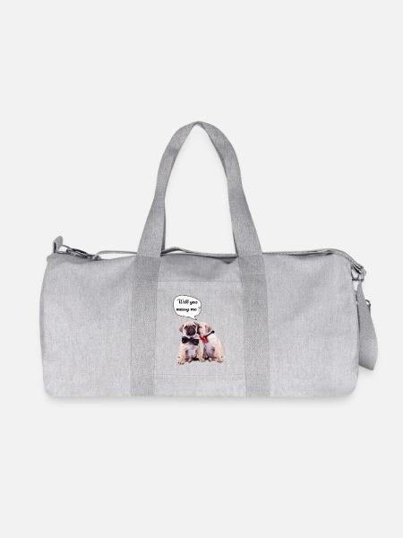 Will you marry me? - Recycled Canvas Sports Bag by Stanley/Stella - heather grey