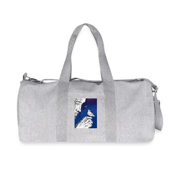 Nummer eins unter dem Mond - Recycelte Canvas-Sporttasche von Stanley/Stella - Grau meliert - Vorne