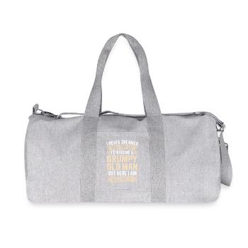 Grumpy Old Man Killing It - Sac de sport en toile recyclée Stanley/Stella - gris chiné - Devant