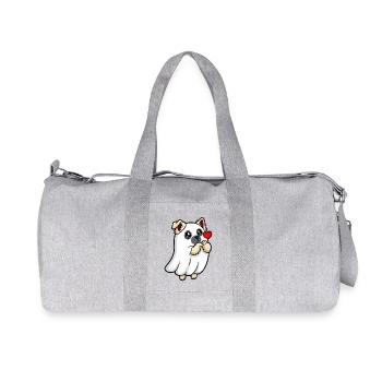 Eurasier | Fantôme Chiot Fantôme | Kawaii - Sac de sport en toile recyclée Stanley/Stella - gris chiné - Devant