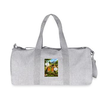 Robin Bling – Funny Robin Bird Wordplay - Recycled Canvas Sports Bag by Stanley/Stella - heather grey - Front