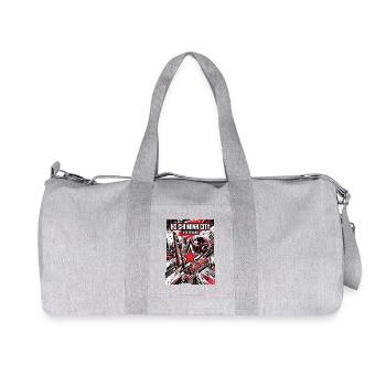 Ho Chi Minh City Vietnam - Recycelte Canvas-Sporttasche von Stanley/Stella - Grau meliert - Vorne