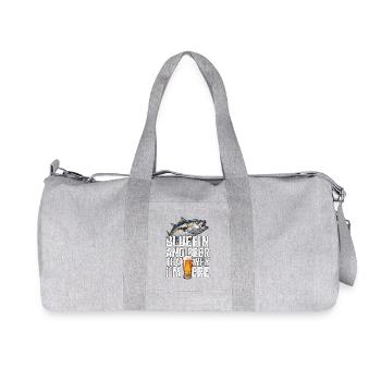 Bluefin Beer Fishing - Recycelte Canvas-Sporttasche von Stanley/Stella - Grau meliert - Vorne