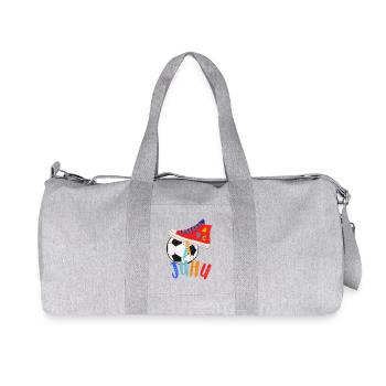 ABC shooters with a love of football - Recycled Canvas Sports Bag by Stanley/Stella - heather grey - Front