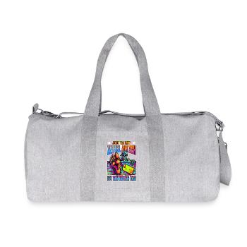 Neon Skelett Zeh Zettel - Recycelte Canvas-Sporttasche von Stanley/Stella - Grau meliert - Vorne
