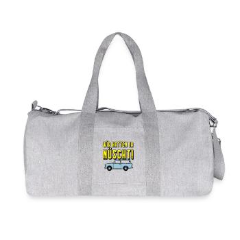  Universal Kombi , Wir hatten ja nüscht!(25 - Recycelte Canvas-Sporttasche von Stanley/Stella - Grau meliert - Vorne