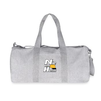 Freiwillige Feuerwehr , Shirt , Nie ohne Helm (25) - Recycelte Canvas-Sporttasche von Stanley/Stella - Grau meliert - Vorne