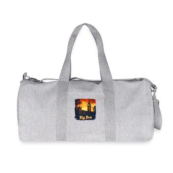 Panoramic view of Big Ben - Recycled Canvas Sports Bag by Stanley/Stella - heather grey - Front