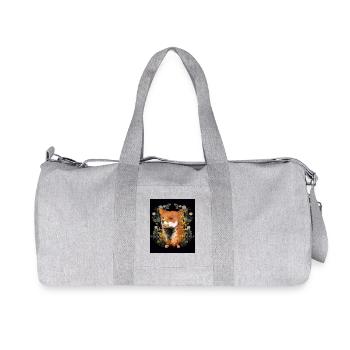 Fox Foxes Vixen - Recycled Canvas Sports Bag by Stanley/Stella - heather grey - Front