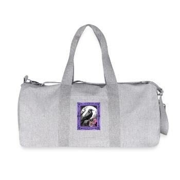 Halloween Raven Raven Crow Crow - Recycled Canvas Sports Bag by Stanley/Stella - heather grey - Front