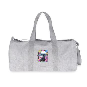 Spring Raven Retro Raven Crow Crows Vintage - Recycled Canvas Sports Bag by Stanley/Stella - heather grey - Front