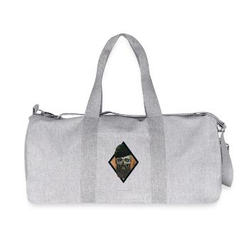 Pêcheur de crâne de barbe - Sac de sport en toile recyclée Stanley/Stella - gris chiné - Devant