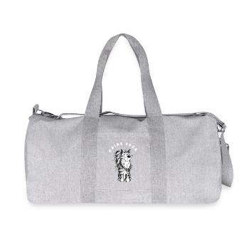 Fröhliche Maine Coon - Katze - Main Coon - Katzen - Recycelte Canvas-Sporttasche von Stanley/Stella - Grau meliert - Vorne