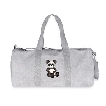 Petit panda sucré comme animal de compagnie - Sac de sport en toile recyclée Stanley/Stella - gris chiné - Devant