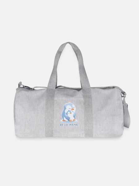 Beste Mama Pinguin Muttertag - Recycelte Canvas-Sporttasche von Stanley/Stella - Grau meliert